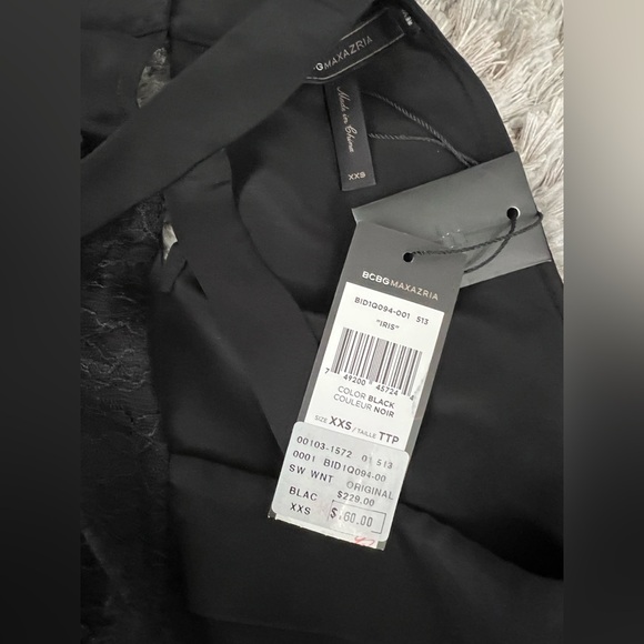 BCBGMaxAzria “Iris” Asymmetrical Silk Blouse – Size XXS - Picture 9 of 10